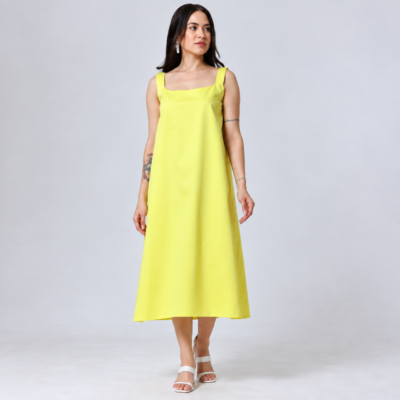 Lemon Flow Dress Maxi Dress